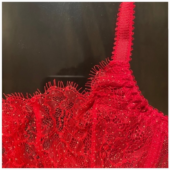 NWT red Agent Provocateur Grace lace bra 32DD - Picture 2 of 8